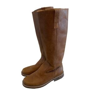Roots Canada Leather Medium Brown Knee High Boots 8-8.5